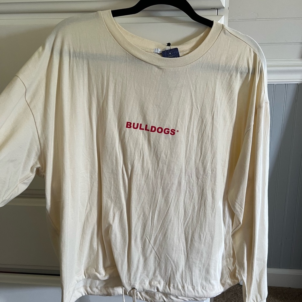 UGA Long-Sleeve Crop Top